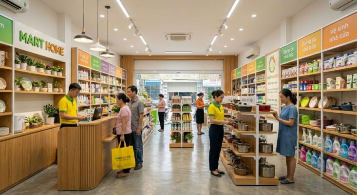 Không gian mua sắm hiện đại tại MartHome