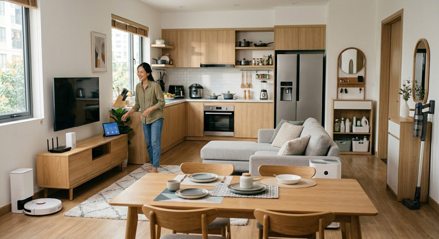 Các vật dụng cần có trong căn hộ mới cho cuộc sống tiện nghi