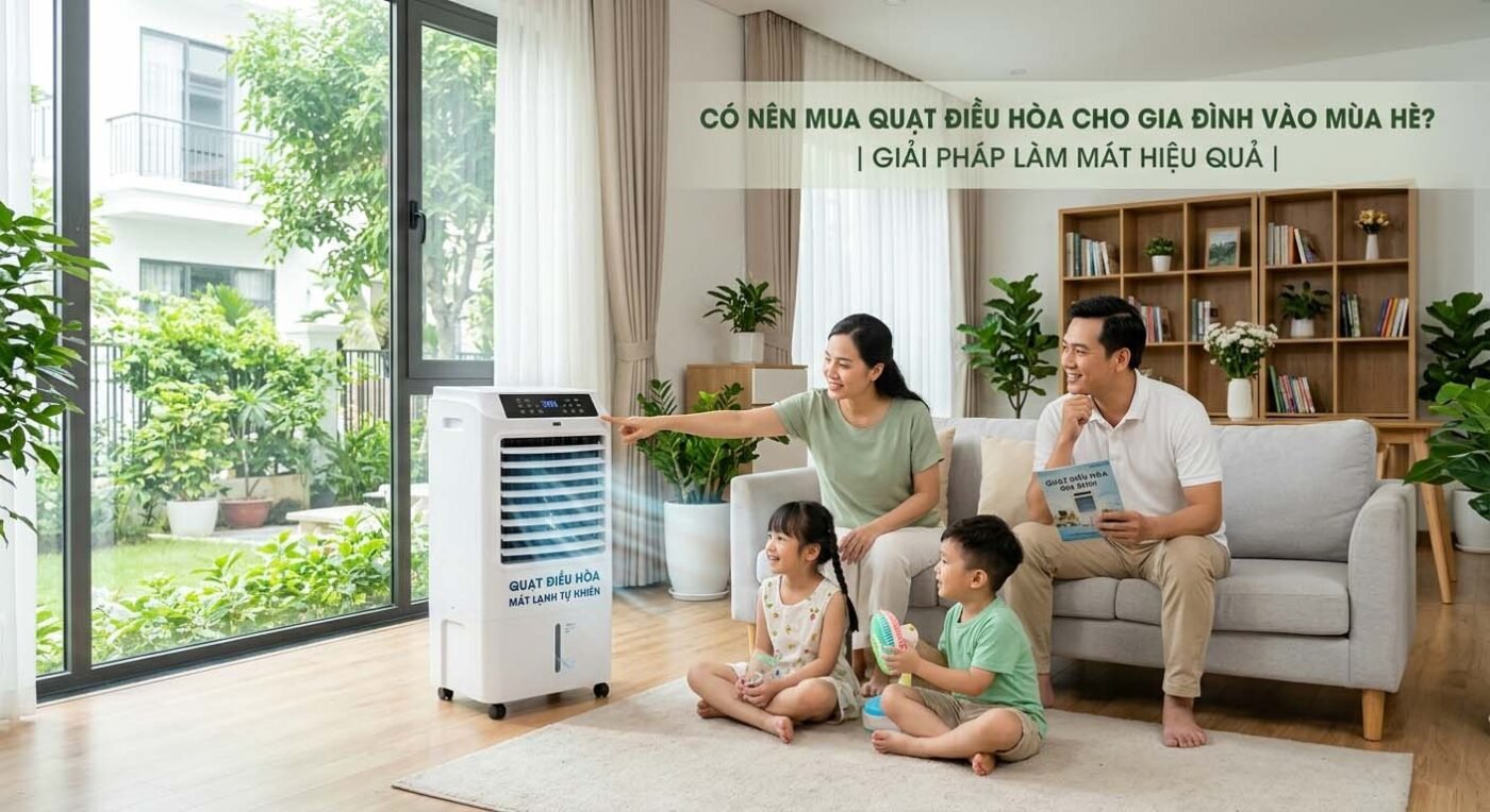 Có nên mua quạt điều hòa cho mùa hè cho gia đình