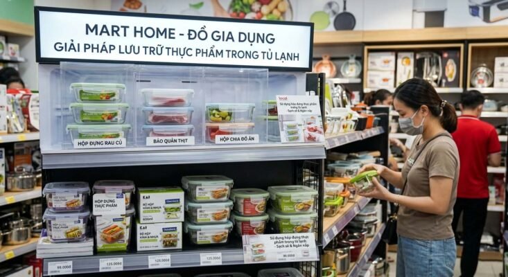 Sử dụng hộp đựng thực phẩm trong tủ lạnh
