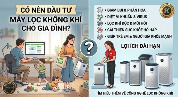 Lợi ích của máy lọc không khí đối với sức khỏe