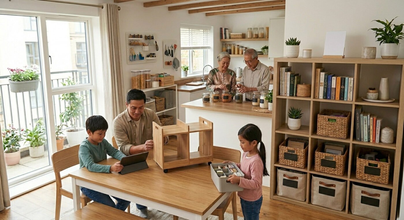 Mẹo sắp xếp nhà cửa gọn gàng và tối ưu không gian sống