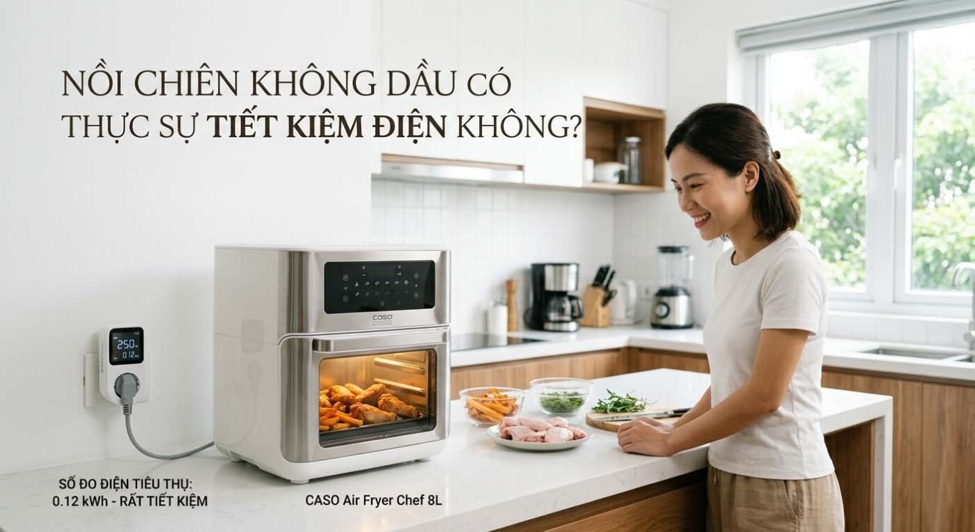 Nồi chiên không dầu có thực sự tiết kiệm điện không