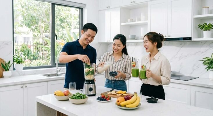 Sử dụng máy xay sinh tố trong gia đình